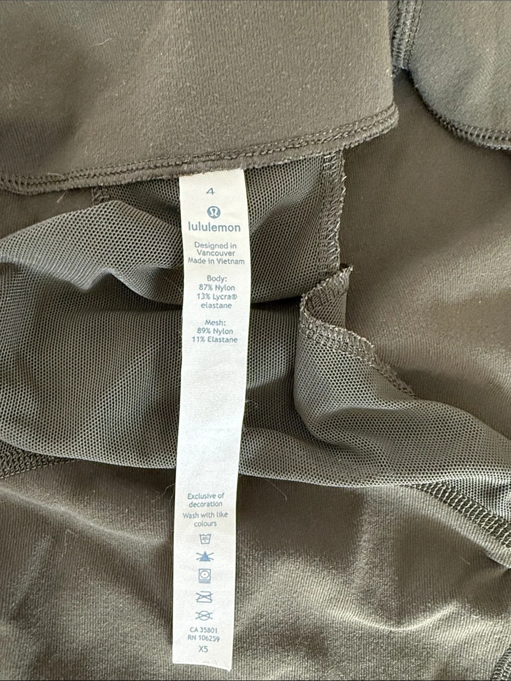 lululemon athletica Olive Green Fitted Zip-Up Jacket